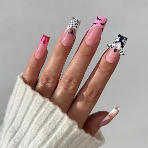 Dulyork 20Pcs 3D Bat Halloween Nail Charms Alloy Rhinestones