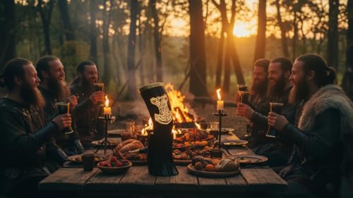 Viking Drinking Horn Mug 9-12 Inch Rustic Gift for Beer Wine Men