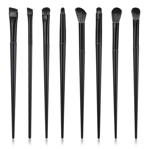 Ahltoiex 8 Pcs Professional Eye Makeup Brushes Set for Eyeshadow Smudging and Eyeliner