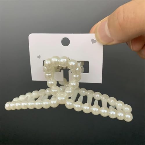 100 Pcs White Hair Clip Display Cards for Hair Bows & Barrettes