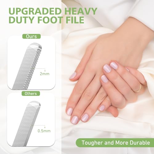 BALUCA Heavy Duty Metal Nail File for Thick Nails & Toenails