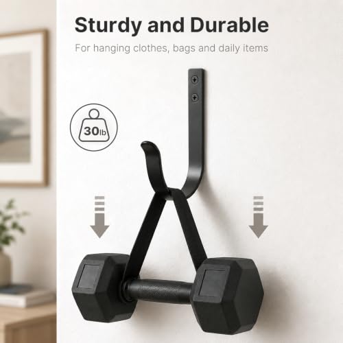 POZEAN 12 Pack Heavy Duty Wall Mounted Coat Hooks - Organize Coats, Bags & Hats