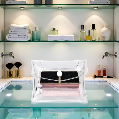 Clear PVC Mini Makeup Bag with Snap Closure for Travel