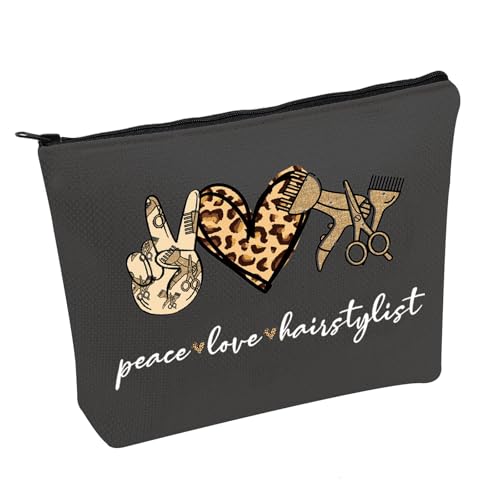 Hairstylist Makeup Bag Canvas Cosmetic Pouch for Hairdressers