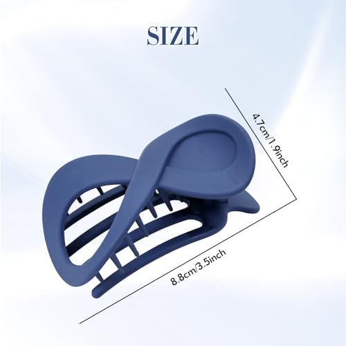 Dizila 6 Pieces Plastic French Hair Barrettes, Strong Hold Flat Hair Claws
