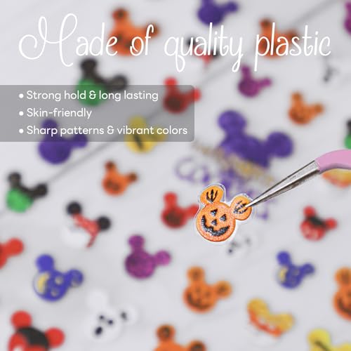 5D Embossed Halloween Nail Stickers Self-Adhesive Art Decals