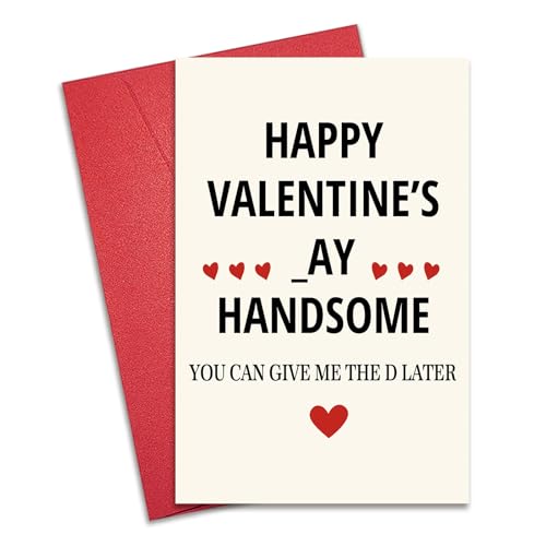 Cheeky Valentine's Day Card for Him - Funny & Playful Design