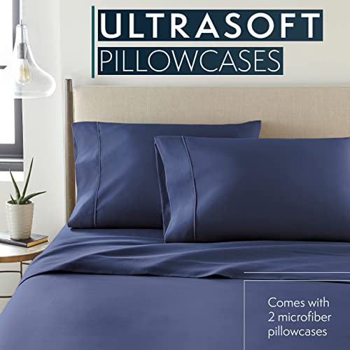 Microfiber Pillow Cases Set of 2 - Soft & Breathable for Standard/King Size