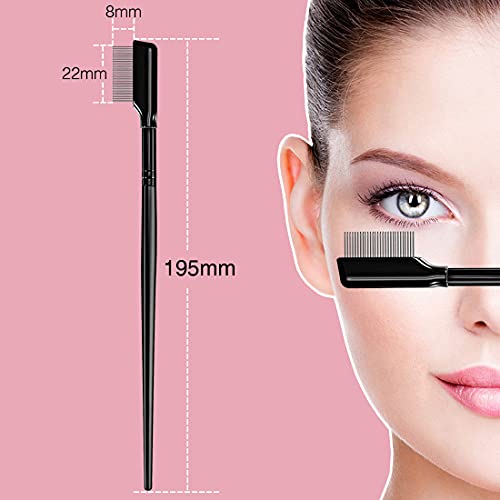 GAOSENLONK 2-Piece Metal Teeth Eyelash Separator and Comb Set