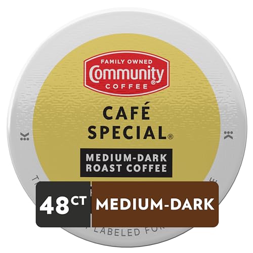 Community Coffee Café Special Medium-Dark Roast K-Cup Pods - 48 Count
