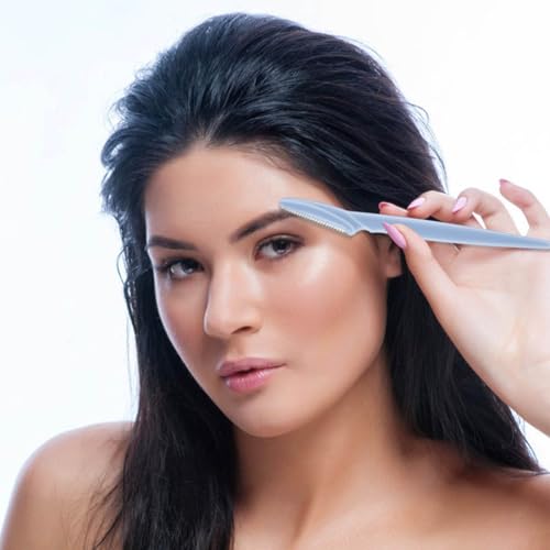 12-Piece Eyebrow Razor and Dermaplaning Tool with Safety Covers