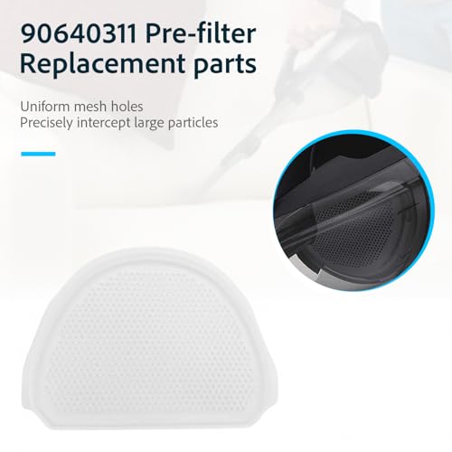 KLMHT 90640311 Vacuum Pre-Filter for Black & Decker Vacuum Cleaners, Pack of 2