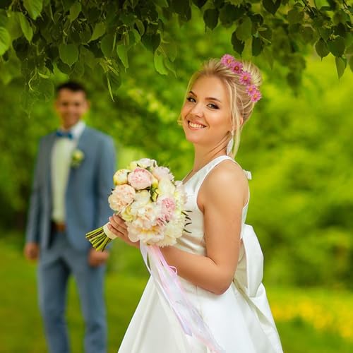 Pink Floral Headband Daisy Flower Crown for Women & Girls