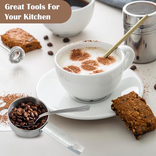 Clofiak 1/4 Cup Stainless Steel Measuring Scoops - 4 Piece Set