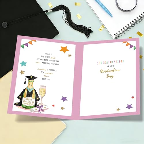 Missonemi Graduation Card for Niece - Cute Congrats Grad Card