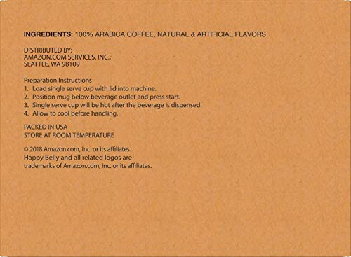 Happy Belly French Vanilla Light Roast Coffee Pods, 100 K-Cup Count