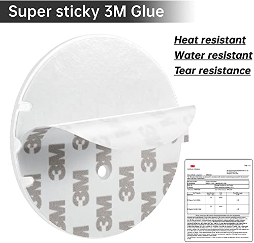BRIOFOX Transparent Shower Curtain Rod Holder | 3M Adhesive, Waterproof, 60 lbs Max Load, 2 Pack