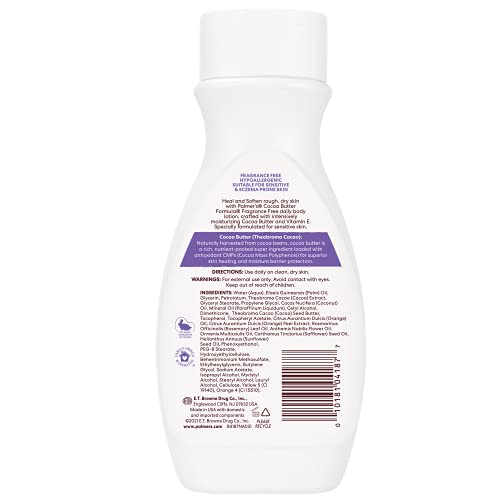 Palmer's Cocoa Butter Formula Fragrance Free Body Lotion 8.5 Fl Oz