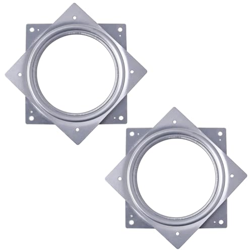 6 Inch Lazy Susan Turntable - 2 Pack, 500 lb Capacity, Steel Bearings