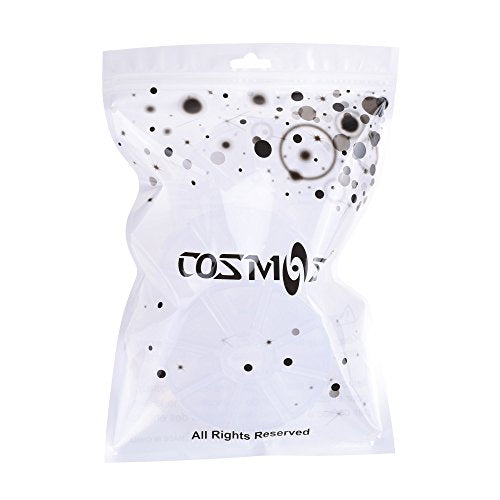Cosmos 8-Compartment Round Jewelry Bead Organizer Case - 3 Pack