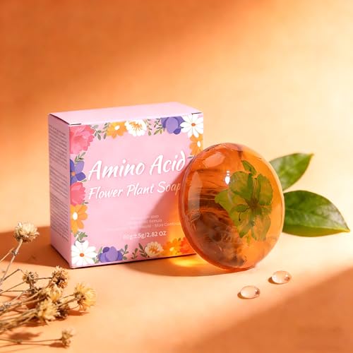 DLZZRS Amino Acid Transparent Bar Soap - Hydrating Face and Body Cleanser