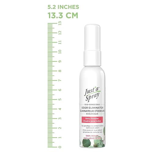 Just'a Spray Toilet Odor Eliminator - Baby Powder Scent - 1.85 oz
