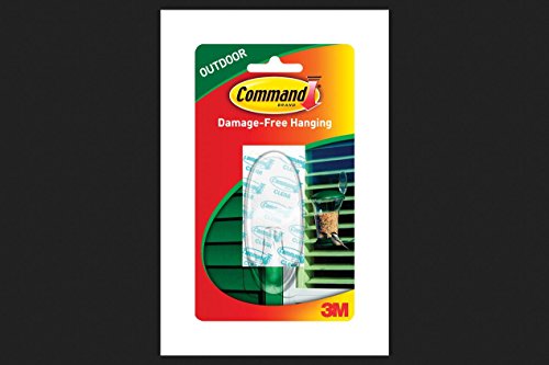 Command Outdoor Large Clear Wall Hooks (Pack of 130) - Damage Free Hanging