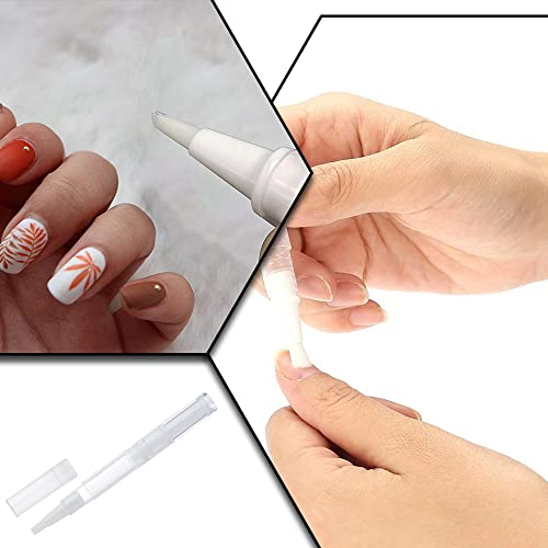 5 Pcs 3ml Empty Twist Pens with Brush Tip for Nail Oil and Lip Gloss