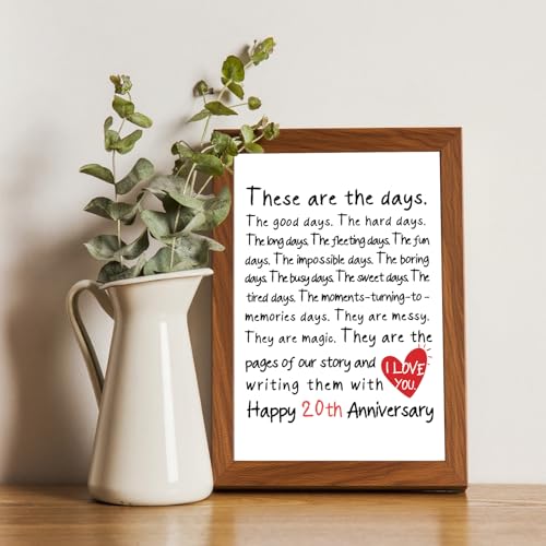 20th Anniversary Card for Couple - Happy Anniversary-110 Edition