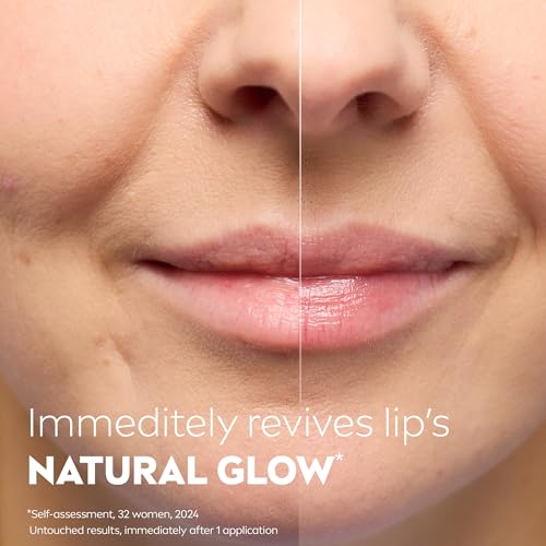 NIVEA Glowy Lip Care Balm with Hyaluronic Acid & Vitamin E 0.35 oz
