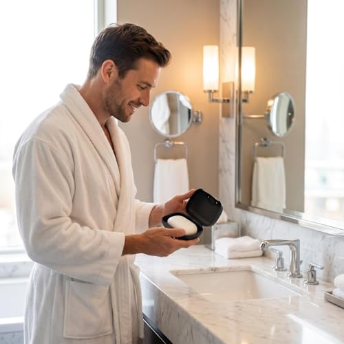 Vonpri Clear Travel Soap Case Leakproof & Compact for Shower Bathroom Outdoor
