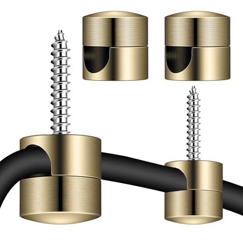 Bremorou 4pcs Ceiling Swag Hooks for Pendant Lights - Gold