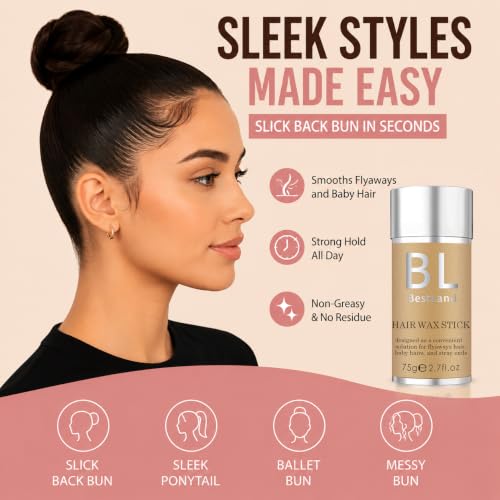 BestLand Hair Wax Stick for Slick Back Hair, Flyaways & Edge Control