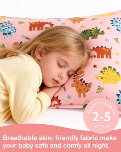 ALVABABY Toddler Pillowcases - Soft Cotton 2 Pack for Kids