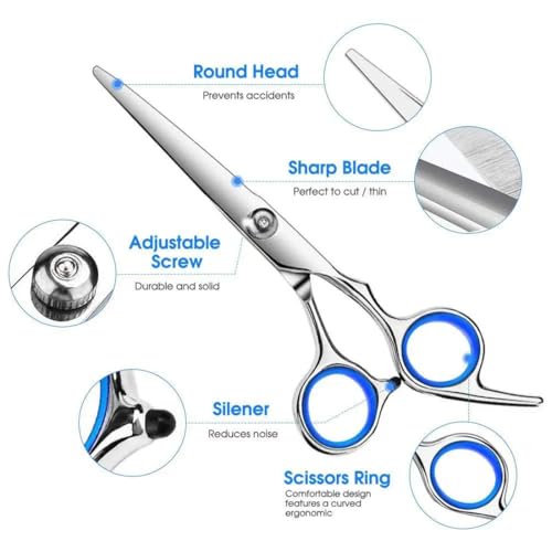 EastyGold Professional Hair Cutting Scissors Kit with Thinning Shears