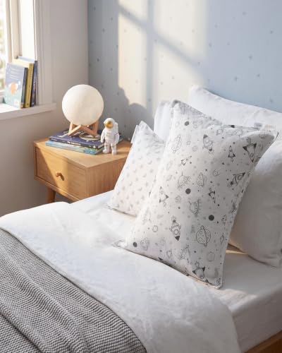 ALVABABY Toddler Pillowcases Cotton 2-Pack for 13x18 & 12x16 Pillows