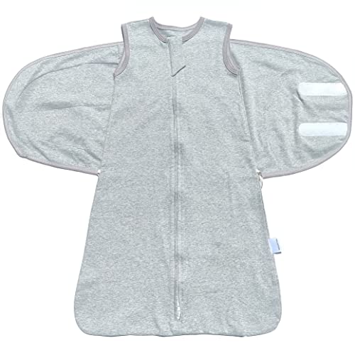 Swaddle Sack for Baby 3-Ways Adjustable Swaddling Sleeping Bag Cotton
