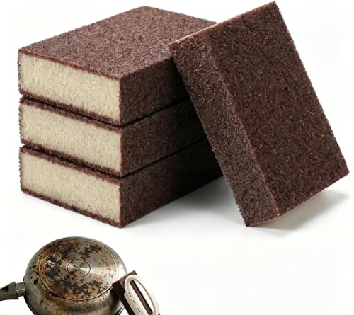 4 Pack Heavy Duty Magic Cleaning Sponges for Tough Stain Removal