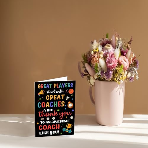 Thank You Coach Cards - Appreciation Gifts for All Sports