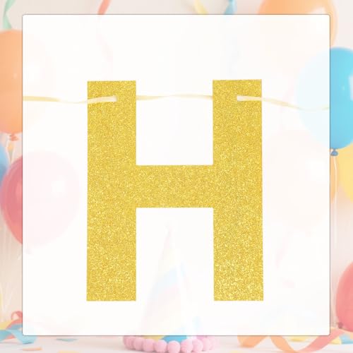 Gold Glitter Birthday Banner - 'Bruh It's My Birthday' Party Decor