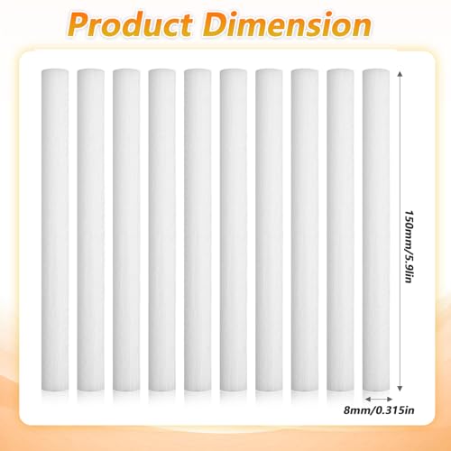 10-Pack Mini Humidifier Filter Sticks - 5.9 Inch Cotton Replacement Wicks