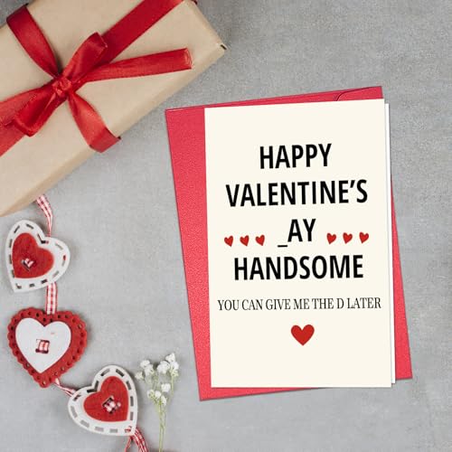 Cheeky Valentine's Day Card for Him - Funny & Playful Design