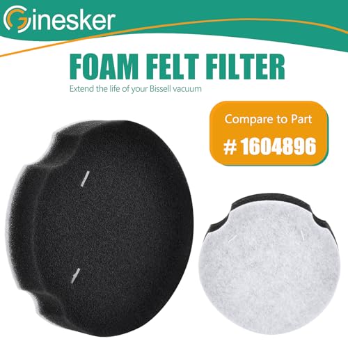 4 Pack Replacement Filters for Bissell PowerForce Vacuum 1604896