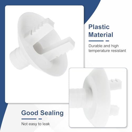 uxcell 4-Pack Air Conditioner Drain Hose Connector Elbows - 25mm, White
