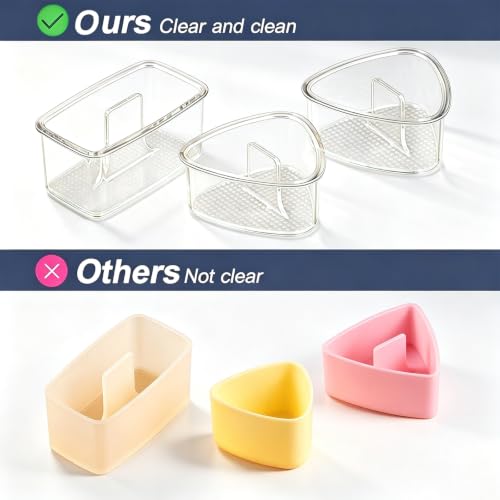 3PCS Non-Stick Onigiri Mold Set - BPA-Free Rice Press for Sushi & Musubi