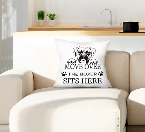 Dog Boxer Decorative Pillow Cover 18x18 - Gifts for Dog Lovers