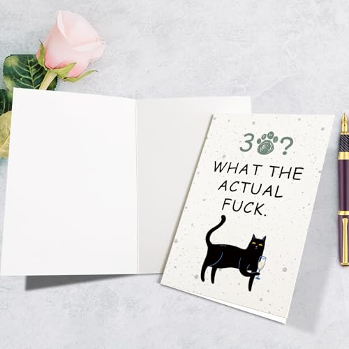 Funny 30th Birthday Card for Men and Women - Snarky Greeting Card