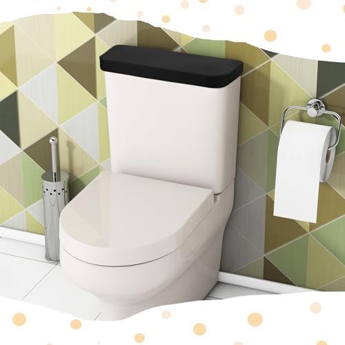 Sorcristy Universal Toilet Tank Cover - 2-Pack Stretchy Polyester Lid Protector