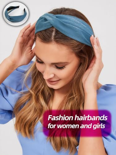 Twist Knot Headbands for Women Non Slip Wide Hair Bands 4PCS