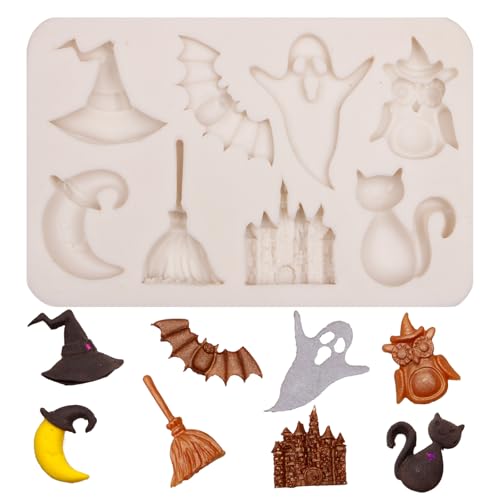 Witch Hat Halloween Silicone Fondant Mold for Cake & Candy